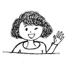 The retro girl stickers sticker #9072263