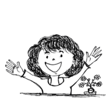 The retro girl stickers sticker #9072264