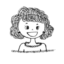 The retro girl stickers sticker #9072266