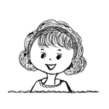 The retro girl stickers sticker #9072267