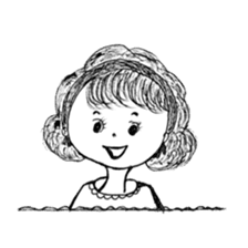 The retro girl stickers sticker #9072267