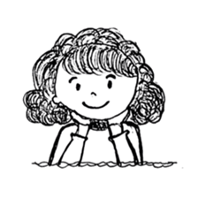 The retro girl stickers sticker #9072269