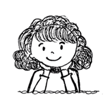 The retro girl stickers sticker #9072269