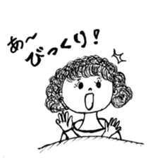 The retro girl stickers sticker #9072278