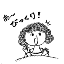 The retro girl stickers sticker #9072278