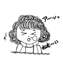 The retro girl stickers sticker #9072283