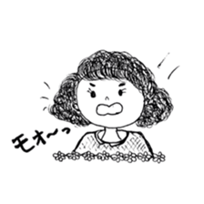 The retro girl stickers sticker #9072289