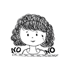 The retro girl stickers sticker #9072293