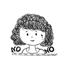 The retro girl stickers sticker #9072293