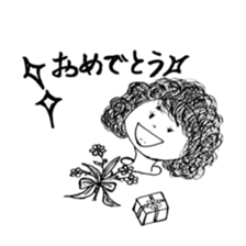 The retro girl stickers sticker #9072295