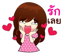 Naughty little girl sticker #9072711