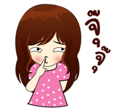 Naughty little girl sticker #9072723