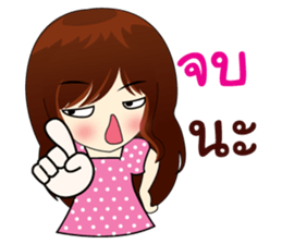 Naughty little girl sticker #9072727