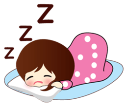 Naughty little girl sticker #9072735