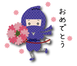 Sticker of cute ninja sticker #9072663