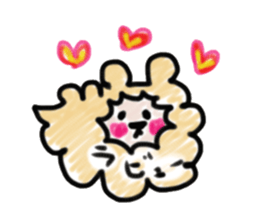 Colored pencil of the balloon animal sticker #9073216