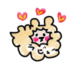 Colored pencil of the balloon animal sticker #9073216