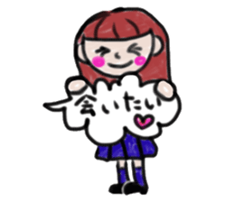 Colored pencil of the balloon animal sticker #9073228