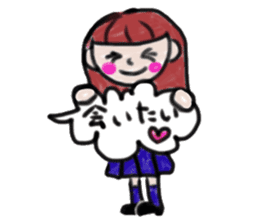 Colored pencil of the balloon animal sticker #9073228