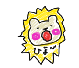 Colored pencil of the balloon animal sticker #9073231