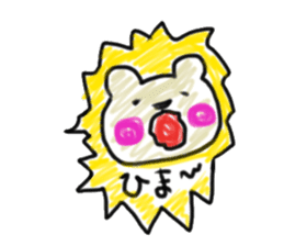 Colored pencil of the balloon animal sticker #9073231