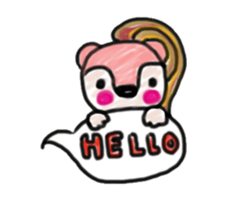 Colored pencil of the balloon animal sticker #9073236