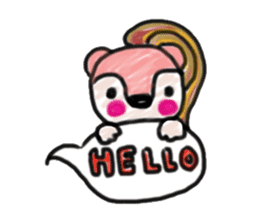 Colored pencil of the balloon animal sticker #9073236