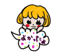 Colored pencil of the balloon animal sticker #9073248