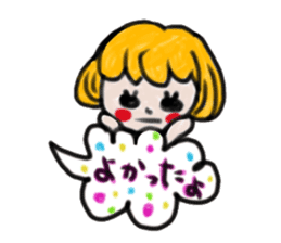 Colored pencil of the balloon animal sticker #9073248