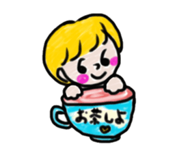 Colored pencil of the balloon animal sticker #9073249