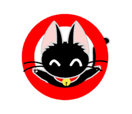 Black Cat's Nyan Ver2 sticker #9073340