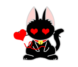 Black Cat's Nyan Ver2 sticker #9073354