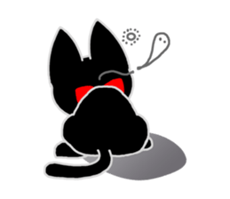 Black Cat's Nyan Ver2 sticker #9073357