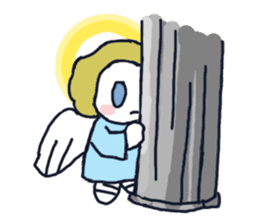 Lovely angel loves you sticker #9073536