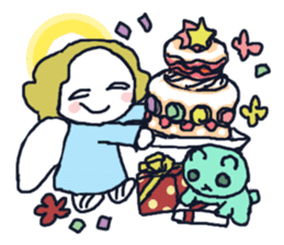 Lovely angel loves you sticker #9073537