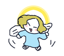 Lovely angel loves you sticker #9073538