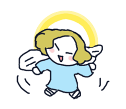 Lovely angel loves you sticker #9073538