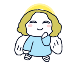 Lovely angel loves you sticker #9073540