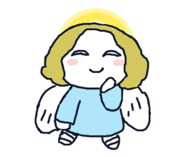 Lovely angel loves you sticker #9073540