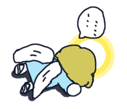 Lovely angel loves you sticker #9073541