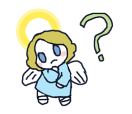 Lovely angel loves you sticker #9073543