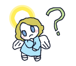 Lovely angel loves you sticker #9073543