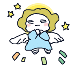 Lovely angel loves you sticker #9073544