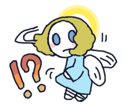 Lovely angel loves you sticker #9073546