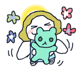 Lovely angel loves you sticker #9073553