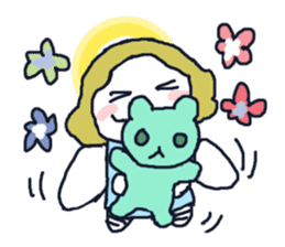 Lovely angel loves you sticker #9073553