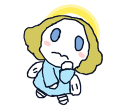 Lovely angel loves you sticker #9073555