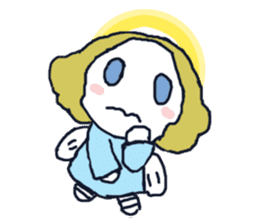 Lovely angel loves you sticker #9073555