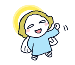 Lovely angel loves you sticker #9073557