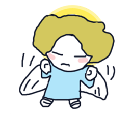 Lovely angel loves you sticker #9073562